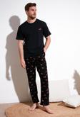 Buratti Pamuklu Regular Fit Kısa Kollu Erkek Pijama Takımı 6572012 SİYAH