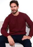 Buratti Slim Fit Bisiklet Yaka Pamuklu Erkek Kazak 456201 MÜRDÜM