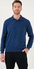 Buratti Pamuk Karışımlı Regular Fit Polo Yaka Erkek Kazak 456223 SAKS