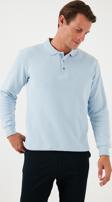 Buratti Pamuk Karışımlı Regular Fit Polo Yaka Erkek Kazak 456223 MAVİ