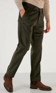 Buratti Normal Bel Regular Fit Düz Paça Erkek Kadife Pantolon 645MERLIN HAKİ