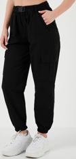 Lela Pamuklu Regular Fit Jogger Spor Bayan Pantolon 668YP50312S4 SİYAH