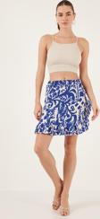 Lela Desenli Fırfırlı Mini Bayan Etek 5865727 SAKS