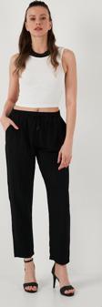 Lela Slim Fit Normal Bel Cepli Bayan Pantolon 5865297 SİYAH