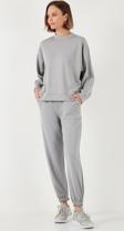 Lela Streç Regular Fit OYSHO Kumaş Bayan Eşofman Altı 5865798O GRİ