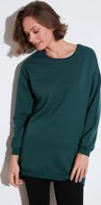Lela Modest Pamuklu Bisiklet Yaka Oversize Fit Bayan Tunik 5864896 NEFTİ