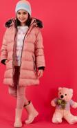 Lela İçi Peluş Astarlı Çıkarılabilir Kapüşonlu Suya Dayanıklı Kız Çocuk Mont 5761910 GÜL