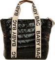 Bagmori Baby Bag Kolonlu Nakışlı Puf Anne Bebek Çantası Siyah