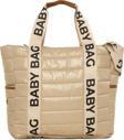 Bagmori Baby Bag Kolonlu Nakışlı Puf Anne Bebek Çantası Vizon