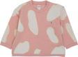 Jrmori Omzu Çıtçıtlı Bulut Baskılı Sweatshirt Pembe