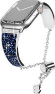 Apple Watch 5 6 7 8 9 Ultra 42 44 45mm Uyumlu Fashion Taşlı Kordon