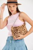 Mute Bag 00S Leopar Zincirli Baget / Leopar Zincirli El Ve Omuz Çantası