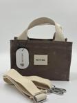 Mute Bag Cookie Mini Mumlu Kanvas Kadın Omuz Ve El Çantası (En: 22 Boy: 15)