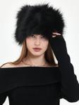 Mute Bag Fluffy Kalpak Şapka Kazak/Rus Tarzı