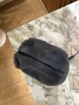 Mute Bag Gri Peluş Makyaj Çantası