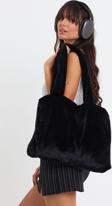 Mute Bag Midnight Laptop Tote / Kadın Peluş Toscana Bilgisayar Çantası 42X34 Sap 65 Cm
