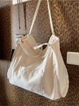 Mute Bag Milky 00S Shopper Bag Fermuarlı, Astarlı , Kumaş, Kol Ve Omuz Çantası / Okul & Günlük