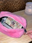 Mute Bag Pink Peluş Makyaj Çantası