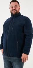 Buratti Regular Fit Dik Yaka Fermuarlı Büyük Beden Polar Erkek Hırka 5906028B LACİVERT
