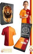 Galatasaray Orijinal Lisanslı 23-24 Parçalı Sarı Kırmızı Çocuk Forma Aslan Baskılı Hediyelik Kutulu