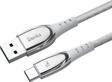 Benks D40 Type-C USB Kablo 5A 25W Hızlı Şarj Kablosu 2 metre Data Kablo 480 Mbps Kumaş Örgü