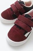 mnpc Erkek Çocuk Bordo Deri Ortopedik Destekli Sneaker Ayakkabı