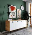 Vm Vertex Mobilya Mirza Modern Konsol 180 Cm Safir Meşe-Beyaz