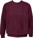 SÜVARİ Bol Kesim O Yaka Kapitone Etnik Desenli Bordo Sweatshirt