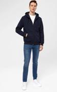 SÜVARİ Kapüşonlu Fermuarlı Yaka Regular Kalıp Düz Lacivert Sweatshirt