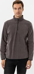SÜVARİ Sivri Yaka Regular Kalıp Düz Sweatshirt