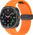 Samsung Galaxy Watch 7 Ultra 47mm Uyumlu Manyetik Mıknatıslı Band Silikon Kordon Kayış