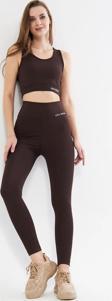 Lesa Wear Yüksek Bel Likralı Toparlayıcı Tayt Crop Takım