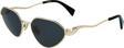 Lanvin Lnv 115S 710 58 Kadın Cat Eye Gold Metal Güneş Gözlüğü