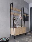 Myniture Home & Living Festival Demir Ayaklı Portmato - Sdp2002-6 Silver Atlantik Çam
