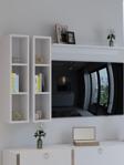 Myniture Home & Living Festival Duvar Rafı R2-1 Beyaz - Tv Ünitesi Rafı - Duvar Rafı