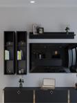 Myniture Home & Living Festival Duvar Rafı R2-4 Antrasit Koyu Gri- Tv Ünitesi Rafı - Duvar Rafı