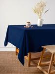 Wellstil Premium | Keten Lacivert Masa Örtüsü 100 X 100 Cm