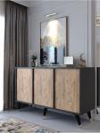 Myniture Home & Living Festival Konsol Gk2005-6-4 Gold Atlantik Çam Antrasit