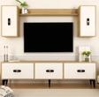 Cantek Dizayn Hiraa  180 Cm Tv Ünitesi Takımı Safirmeşe-Beyaz