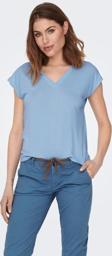 Only Onlfree Life S/S Mod V-Neck Top Jrs Noos Kadın T-shirt