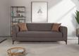 Perla Sofa Ferranti Yataklı Sandıklı Üçlü Kanepe Kahverengi