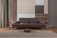 Perla Sofa Nelson Üçlü Kanepe Keten Kahve