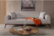 Perla Sofa Seneca Yataklı Kanepe Keten Açık Kahve Kazayağı