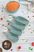 Vienev 4'lü Set Plastik Erzak Kürek Seti Mint
