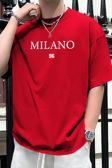 Erkek Milano Baskılı Oversize Tshirt
