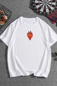 Unisex Ateş Avatar Baskılı T-shirt