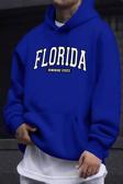 Florida Baskılı Oversize Sweatshirt