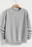 Unisex Bisiklet Yaka Sweatshirt