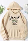 Unisex Montain Baskılı Sweatshirt