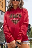 Kalp Baskılı Oversize Sweatshirt